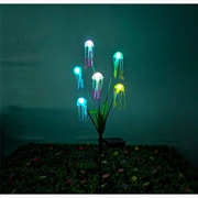 IP65 Waterproof 6-Head Solar Jellyfish Garden Lights - Colorful Light