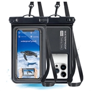 IP68 Waterproof Floating Case for Swimming, Diving and Surfing - Black