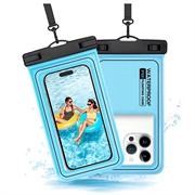 IP68 Waterproof Floating Case for Swimming, Diving and Surfing - Blue