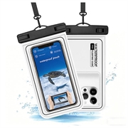 IP68 Waterproof Floating Case for Swimming, Diving and Surfing - White