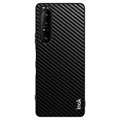 Imak LX-5 Sony Xperia 1 III Hybrid Case - Carbon Fiber - Black