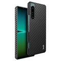 Imak Ruiyi Samsung Galaxy Z Fold4 5G Coated Case - Carbon Fiber - Black