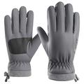 Insulated Windproof Touchscreen Gloves for Men - Grey