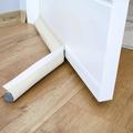 Insulating Sealing Strip for Door with Foam and Velcro Mounting - White