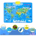 Interactive Educational World Map with Animals