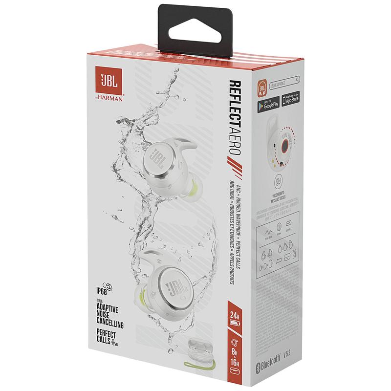  JBL Reflect Aero Wireless Headphones White 