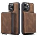 Jeehood Detachable 2-in-1 iPhone 14 Pro Max Case with Wallet - Brown