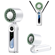 JF163 3-in-1 Portable Neck Cooling Fan - 4000mAh - White