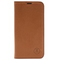 JT Berlin BookCase Tegel iPhone 13 Flip Leather Case - Cognac