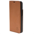 JT Berlin BookCase Tegel iPhone 13 Flip Leather Case - Cognac