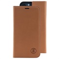 JT Berlin Tegel iPhone 12/12 Pro Flip Leather Case - Brown
