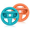 JYS-NS2261 Racing Wheel Duo for Nintendo Switch 2 Joy-Con Controllers - Blue / Orange