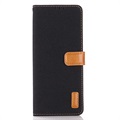 Jeans Series Sony Xperia 1 III Wallet Case - Black