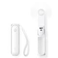 Jisulife Life8 3-in-1 Mini Portable Fan with Power Bank Function - White