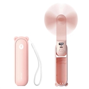 Jisulife Life8 Plus 3-in-1 Portable Fan with Power Bank Function - Pink