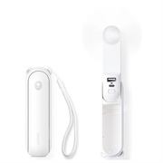 Jisulife Life8 Plus 3-in-1 Portable Fan with Power Bank Function - White
