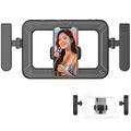 K03 Handheld Ring Light with Phone Holder - Black