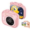 KC01 Kids Camera Toy with Games, Music, 16X Zoom - Pink
