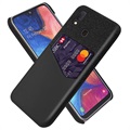 KSQ Samsung Galaxy A20e Case with Card Pocket - Black