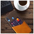KSQ Samsung Galaxy A40 Case with Card Pocket - Coffee