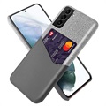 KSQ Samsung Galaxy S22 5G Case with Card Pocket - Grey