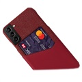KSQ Samsung Galaxy S22 5G Case with Card Pocket - Red