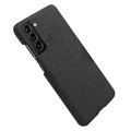 KSQ Cloth Coated Samsung Galaxy S22 5G Plastic Case - Black