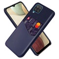 KSQ Samsung Galaxy A12 Case with Card Pocket - Blue