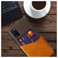 KSQ Samsung Galaxy A41 Case with Card Pocket - Brown