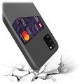 KSQ Samsung Galaxy A41 Case with Card Pocket - Grey