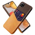 KSQ Samsung Galaxy A42 5G Case with Card Pocket - Brown