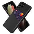 KSQ Samsung Galaxy S22 Ultra 5G Case with Card Pocket - Black