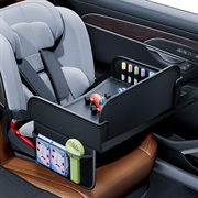 Kabulun Kids Travel Tray Table/Car Seat Organizer - Black