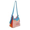 Kamapolo 22602 Dopamine Color Block Shoulder Bag - Pink / Colorful