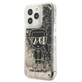 Karl Lagerfeld Gatsby Liquid Glitter iPhone 13 Pro Max Case - Black