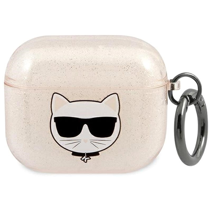 Case KARL LAGERFELD Apple AirPods Pro Glitter Choupette Gold Case - ✓  4GSM.COM