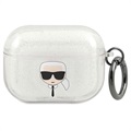 Karl Lagerfeld Glitter AirPods Pro TPU Case - Silver