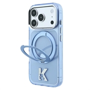 iPhone 18 Pro Max/17 Pro Max Karl Lagerfeld IML Ring Stand 360 Kameo Metal MagSafe Case - Light Blue