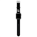 Karl Lagerfeld Ikonik Apple Watch 7/SE/6/5/4/3/2/1 Strap - 45mm/44mm/42mm - Black