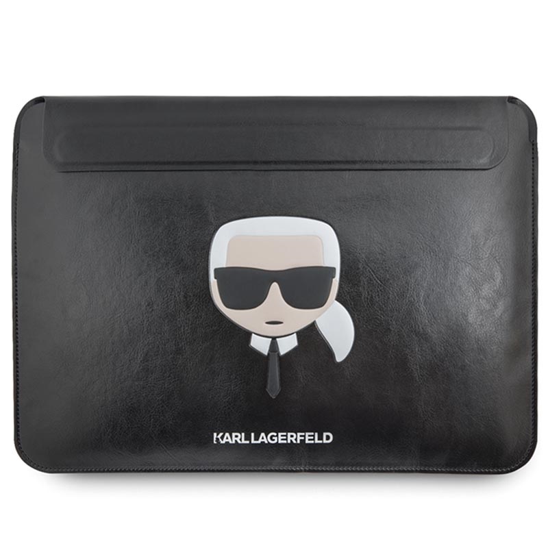 Karl Lagerfeld K/ikonik Laptop Sleeve With Strap in Black