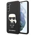 Karl Lagerfeld Ikonik Saffiano iPhone 13 Pro Max Case - Black