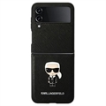 Karl Lagerfeld Ikonik Saffiano Samsung Galaxy Z Flip4 Case - Black