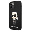 Karl Lagerfeld iPhone 12/12 Pro Silicone Case - Black