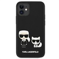 Karl Lagerfeld Karl & Choupette iPhone 13 Mini Silicone Case - Black