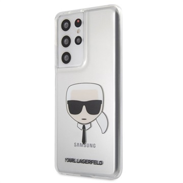 Karl Lagerfeld Karl's Head Samsung Galaxy S21 Ultra 5G Case - Transparent