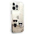 Karl Lagerfeld Liquid Glitter Karl & Choupette iPhone 13 Pro Max Case