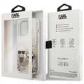 Karl Lagerfeld Liquid Glitter Karl & Choupette iPhone 13 Pro Max Case