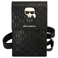 Karl Lagerfeld Monogram Ikonik Smartphone Shoulder Bag