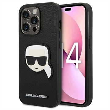 Karl Lagerfeld Saffiano Karl\'s Head Samsung Galaxy S22 5G Case - Black