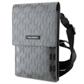 Karl Lagerfeld Smartphone Shoulder Bag - Monogram Plate - Silver